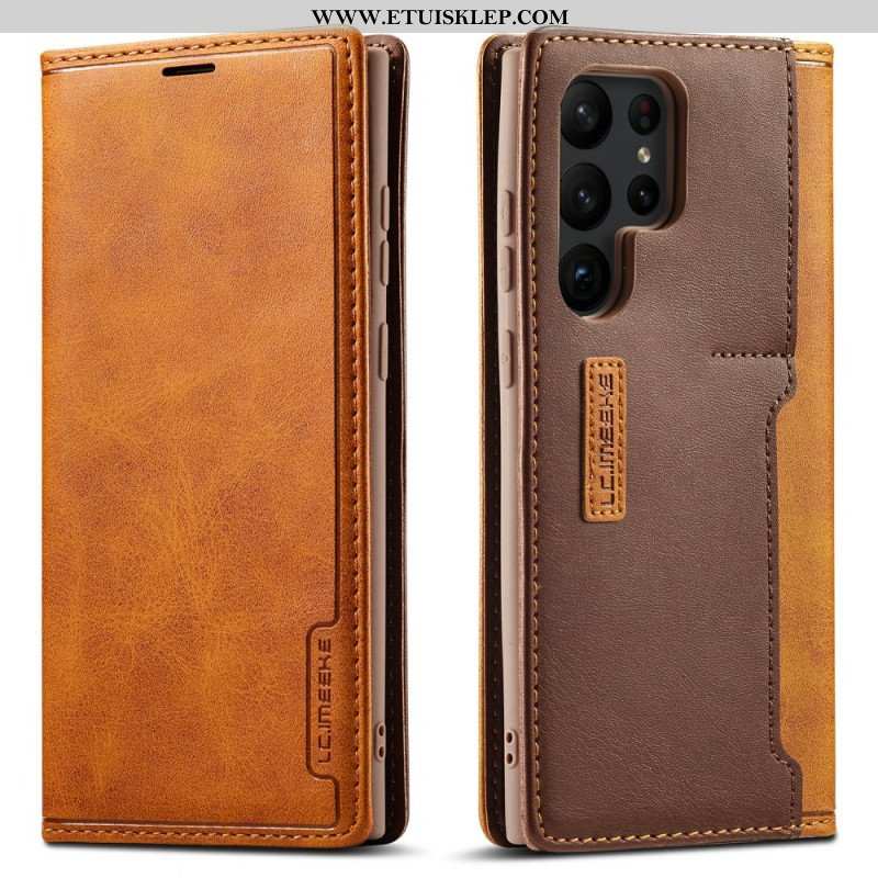 Etui Na Telefon do Samsung Galaxy S23 Ultra 5G Etui Folio Lc.imeeke Tylny Uchwyt Na Kartę